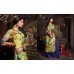 2005 YELLOW AND BLUE SENORA BY MASKEEN MAISHA WEDDING WEAR SALWAR SUIT